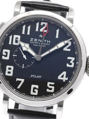 ZENITH Pilot Aeronev type 20 03.2430.693 GMT Black Dial Automatic Men's _951966
